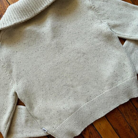 The North Face Crestview Full Zip Turtle Neck Cardigan Sweater Women XS Cream - Picture 6 of 7